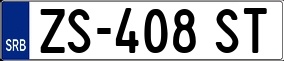 Trailer License Plate